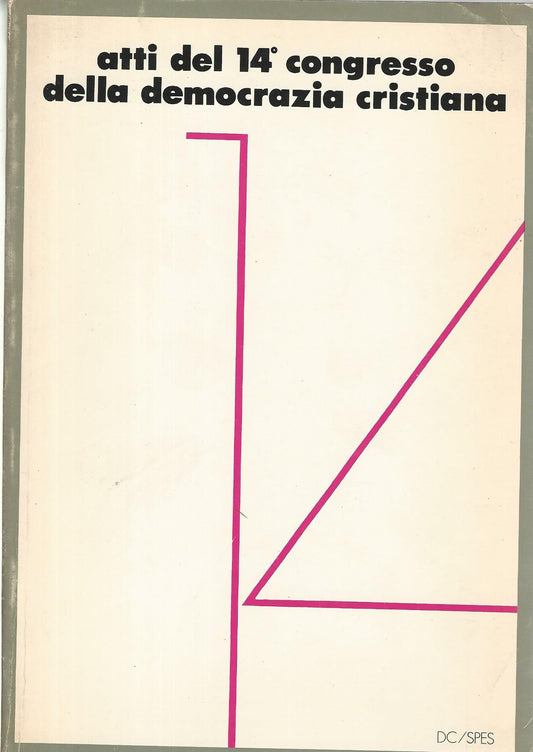 Atti del 14° congresso della democrazia cristiana - copertina