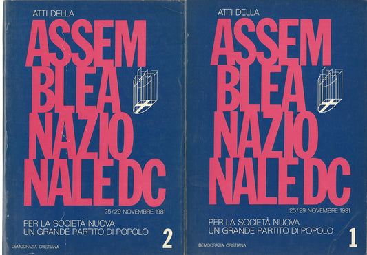 Atti della assemblea nazionale DC 25/29 novembre 1981.Volumi 1-2-3 - copertina