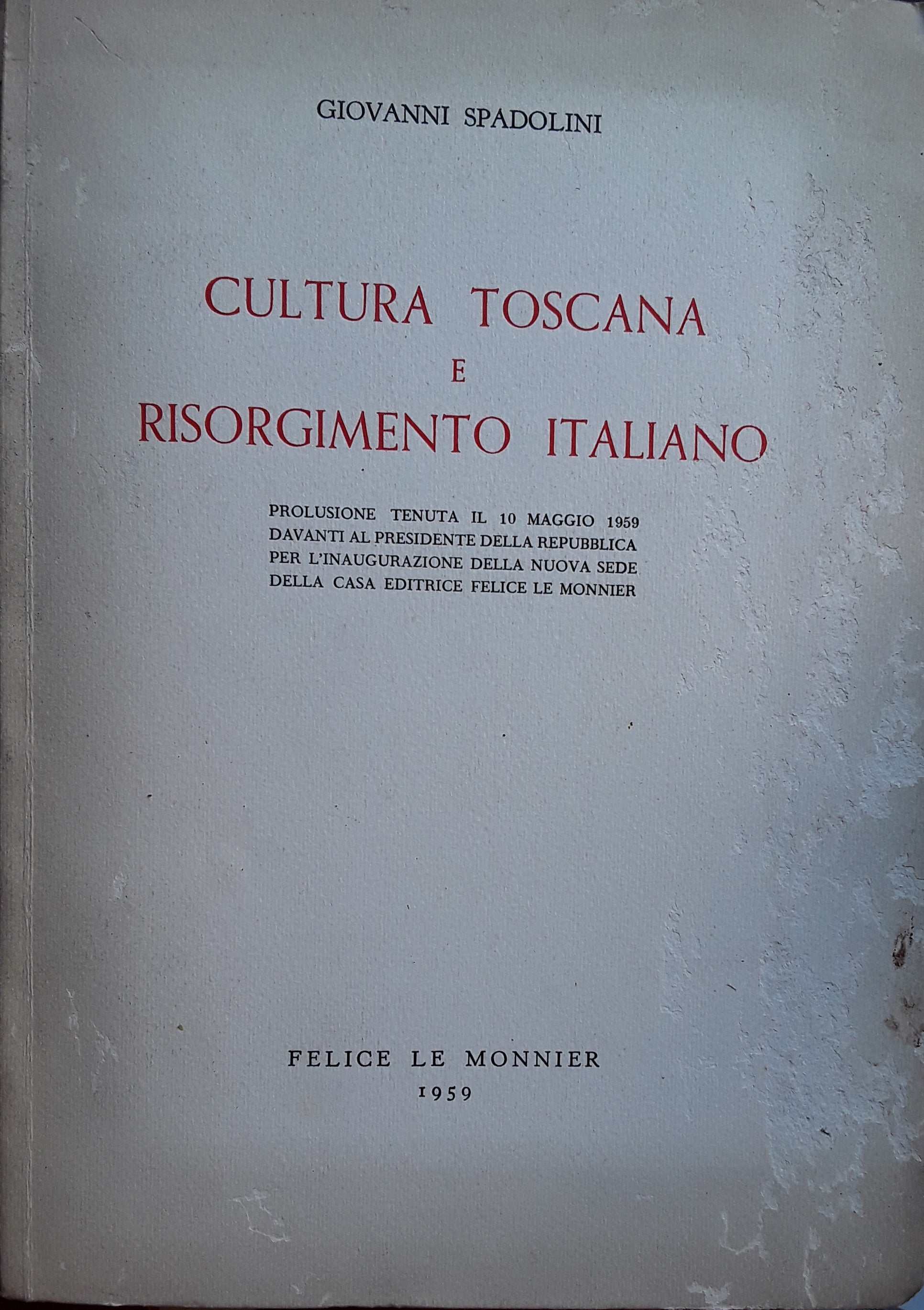 Cultura toscana e risorgimento italiano - copertina