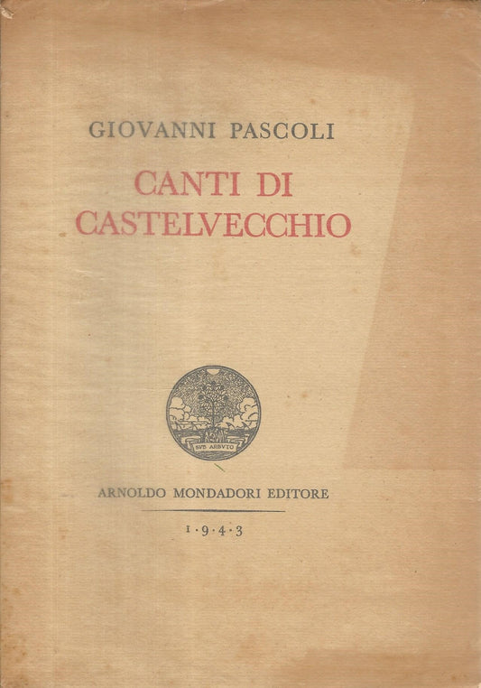 Canti di Castelvecchio - copertina