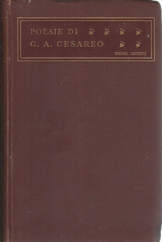 Poesie di G.A Cesareo - copertina