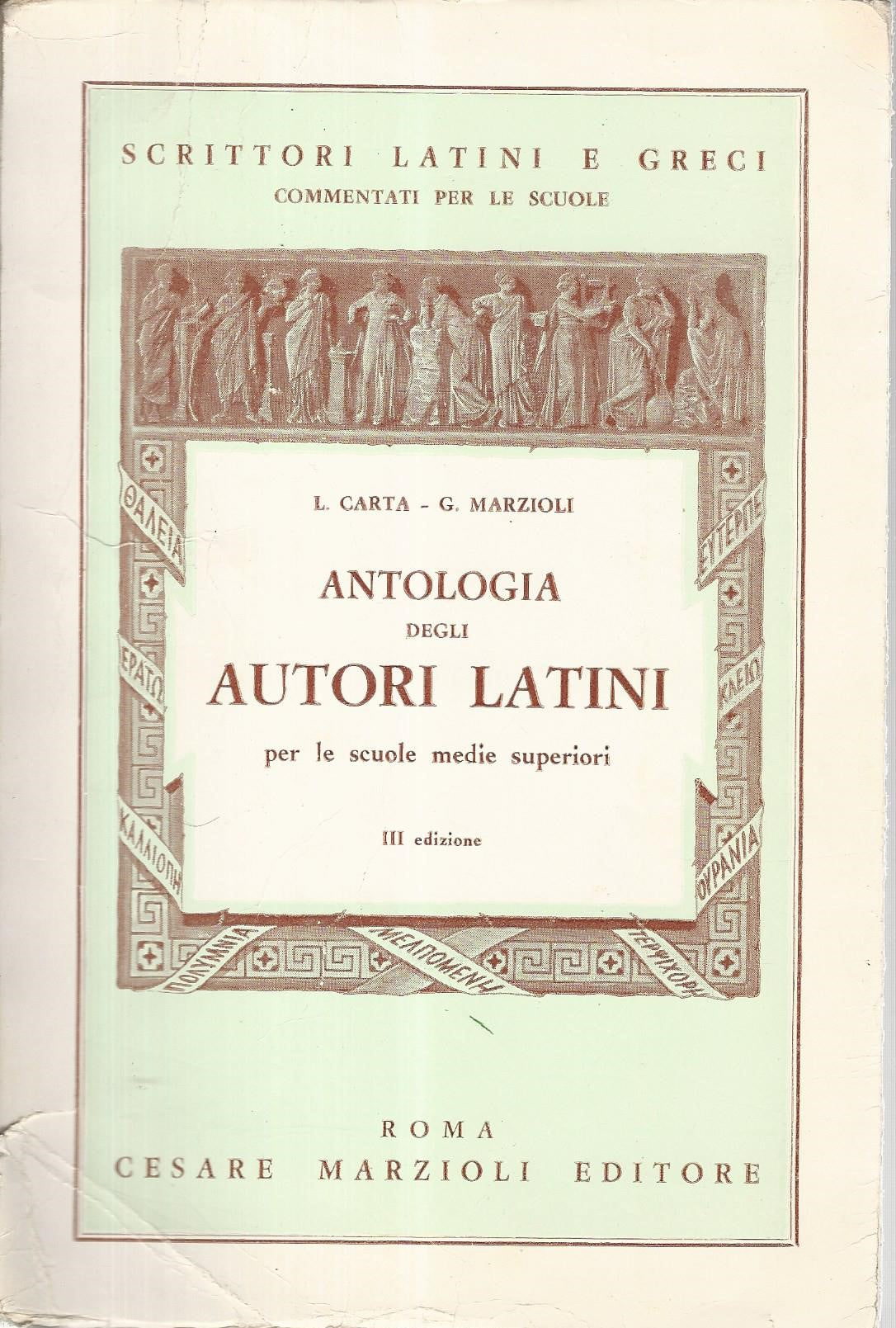 Antologia degli autori latini per le scuole medie superiori - copertina