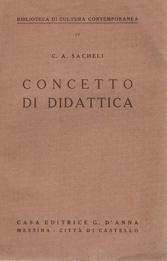 Concetto di didattica - copertina