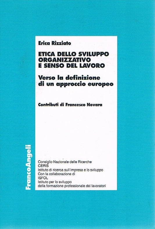 Etica dello sviluppo organizzativo e senso del lavoro - copertina