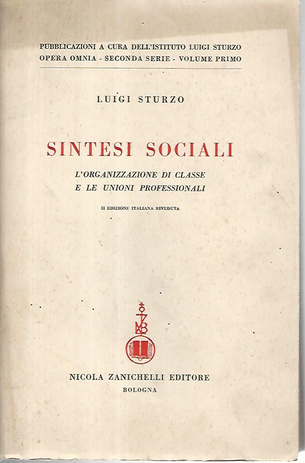 Sintesi sociali - copertina