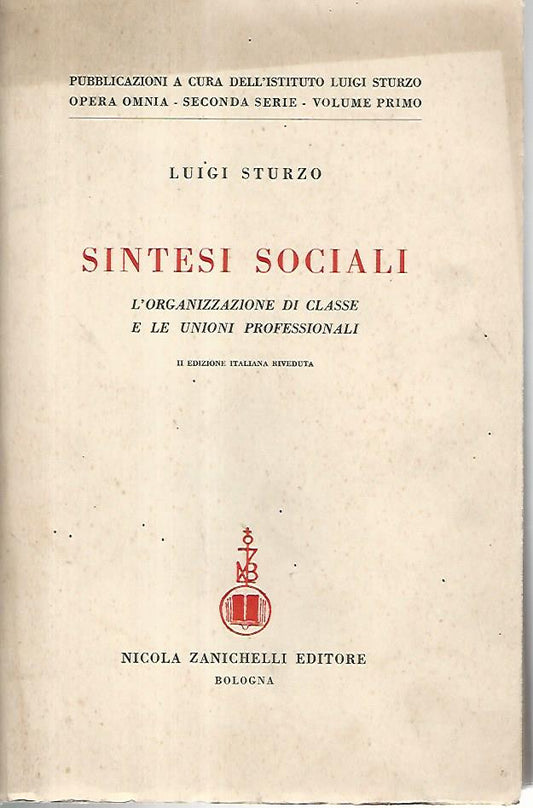 Sintesi sociali - copertina
