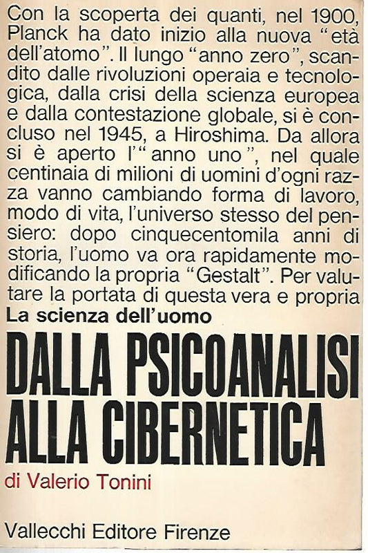 La scienza dell'uomo dalla psicoanalisi alla cibernetica - copertina