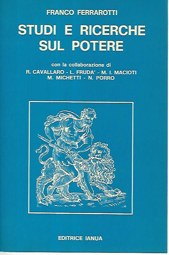Studi e ricerche sul potere. Volume 1 - copertina