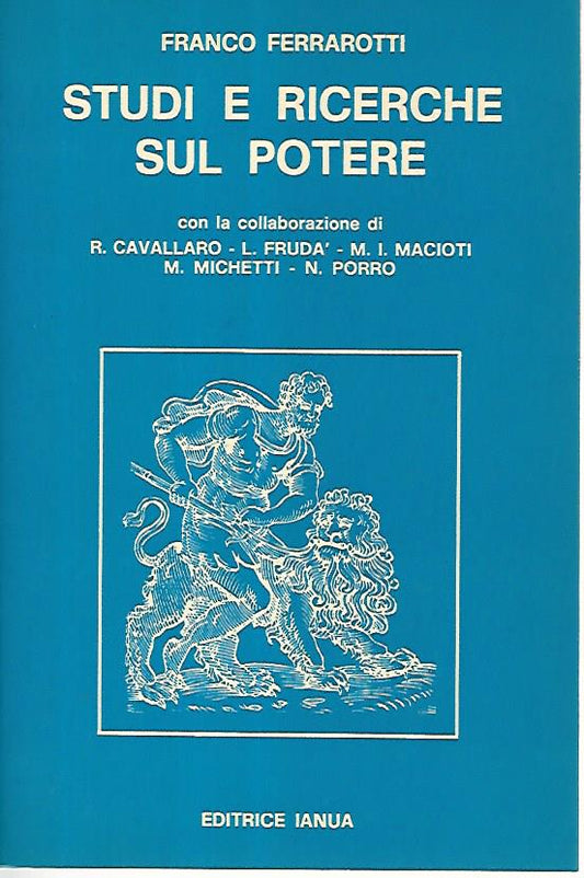 Studi e ricerche sul potere. Volume 1 - copertina
