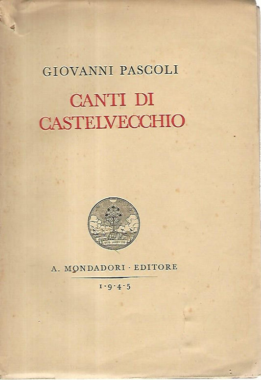 Canti di Castelvecchio - copertina