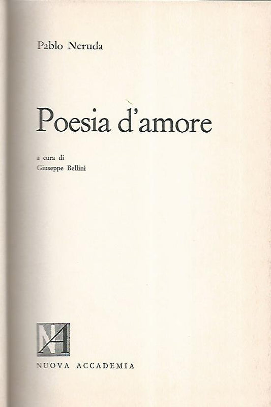 Poesia d'amore - copertina