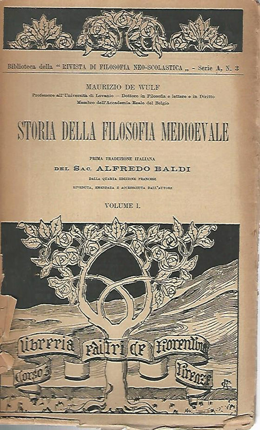 Storia della filosofia medioevale. Volume I - copertina