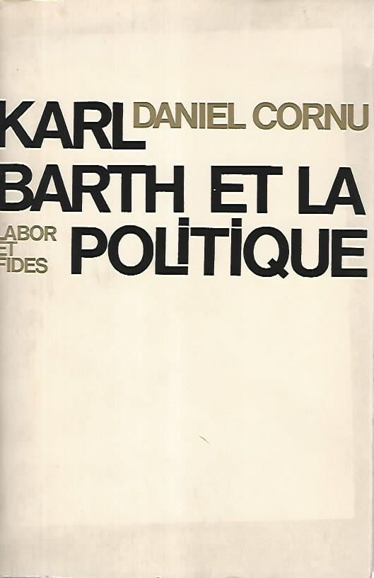 Karl Barth e la politique - copertina
