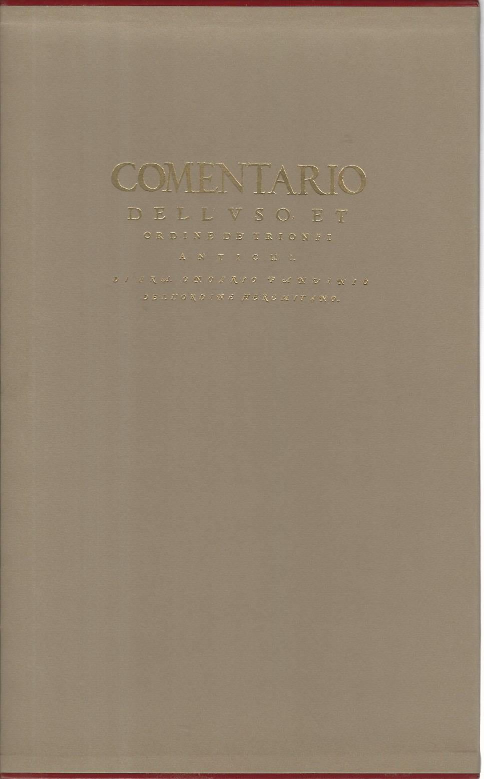 Comentario dell'uso et ordine de trionfi antichi - copertina