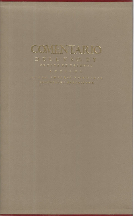 Comentario dell'uso et ordine de trionfi antichi - copertina
