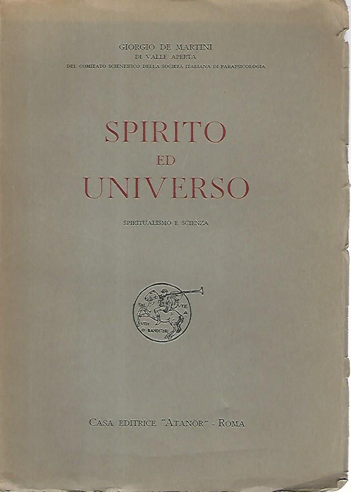 Spirito ed universo - copertina