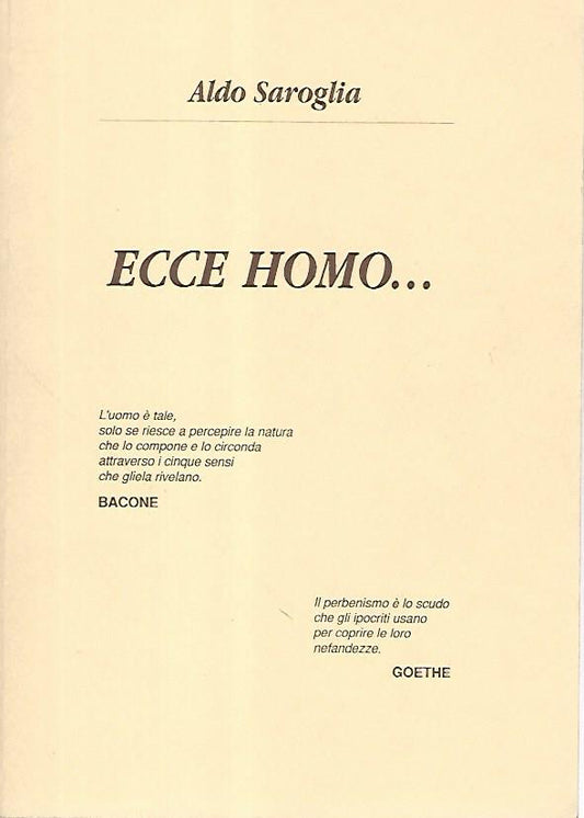 Ecce homo.. - copertina