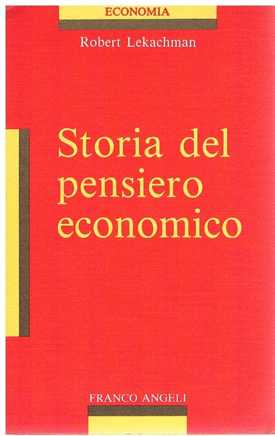 Storia del pensiero economico - copertina