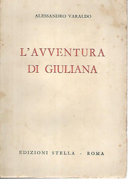 L'avventura di Giuliana - copertina
