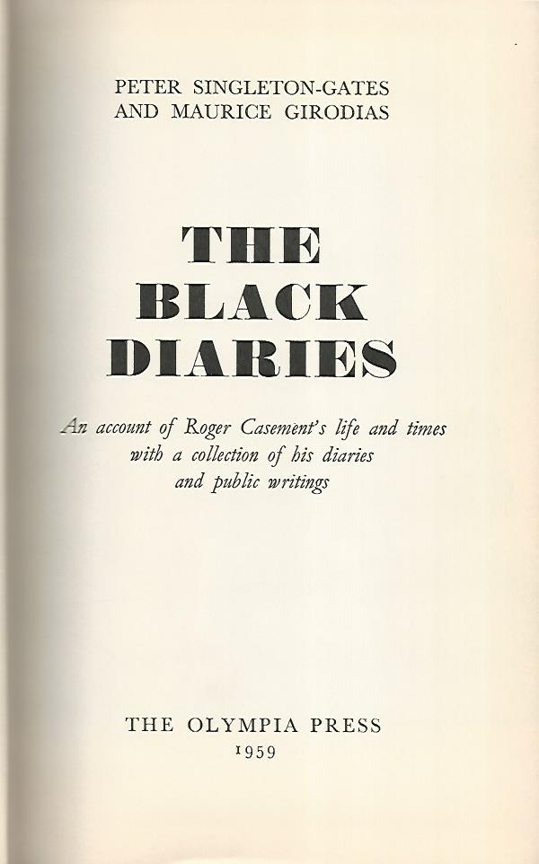 The black diaries - copertina