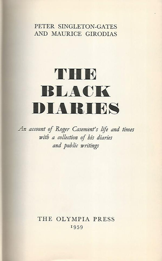The black diaries - copertina