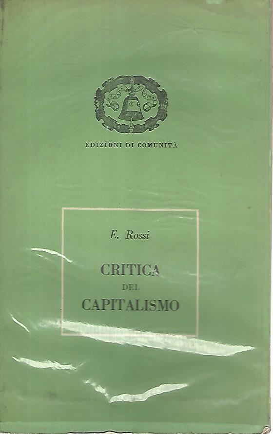 Critica del capitalismo - copertina