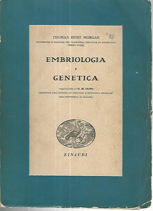 Embriologia e genetica - copertina