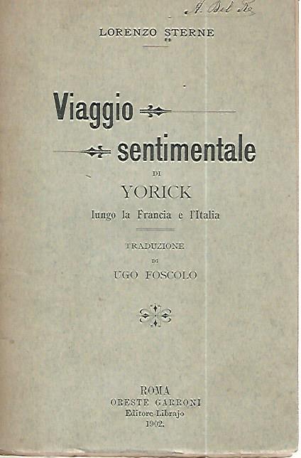 Viaggio sentimentale di Yorick - copertina