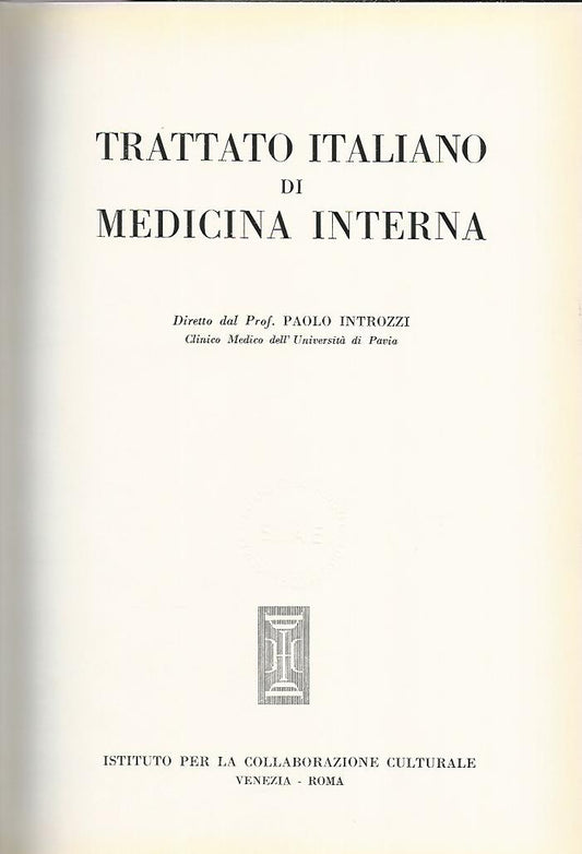 Trattato italiano di medicina interna. Malattie del sistema nervoso.Volumi 1-2 - copertina