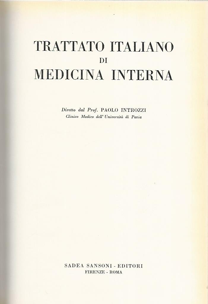 Trattato italiano di medicina interna. Malattie da agenti fisici. Avvelenamenti. Malattie professionali - copertina