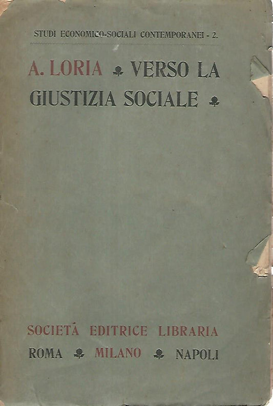 Verso la giustizia sociale - copertina
