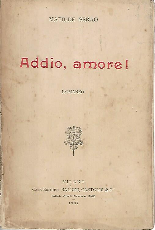 Addio,amore! - copertina