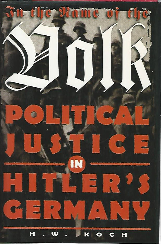 In the name of the Volk.Political justice in Hitler's Germany - copertina