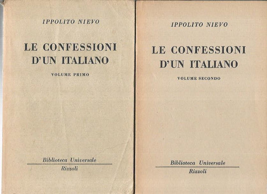 Le confessioni d'uni italiano. Volumi 1-2 - copertina