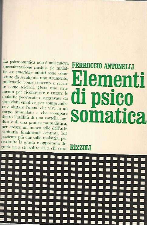 Elementi di psico somatica - copertina