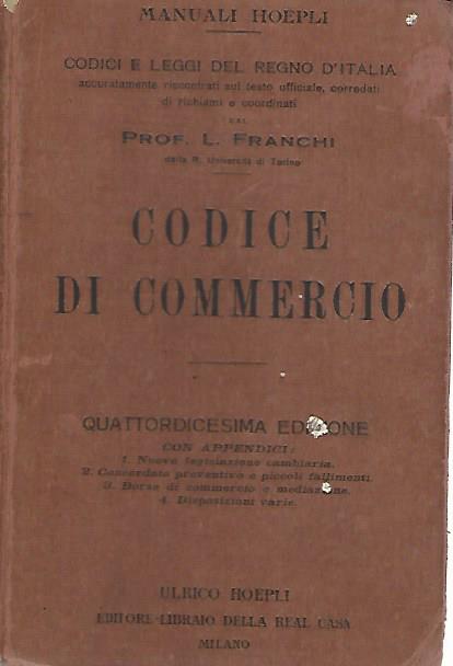 Codice di commercio - copertina