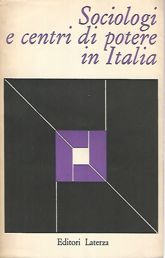 Sociologia e centri di potere in Italia - copertina