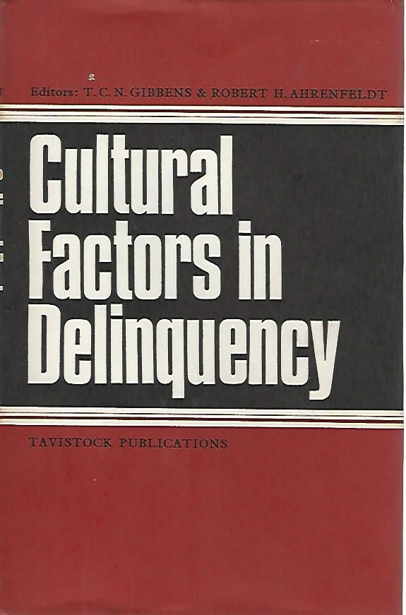 Cultural factors in delinquency - copertina
