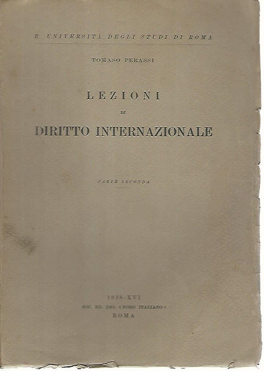 Lezioni di diritto internazionale. Parte seconda - copertina