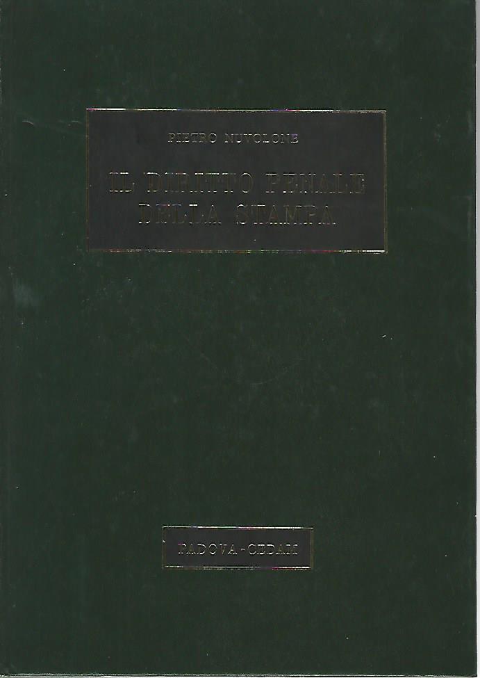 Il diritto penale della stampa - copertina