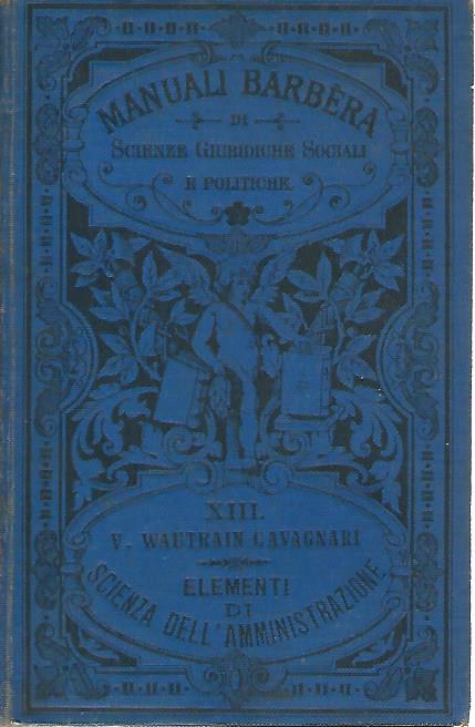 Elementi di scienza dell'amministrazione - copertina