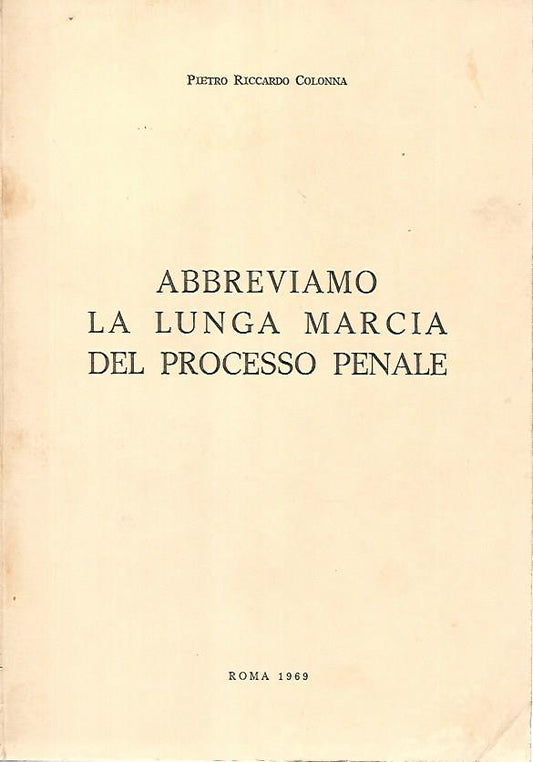 Abbreviamo la lunga marcia - copertina