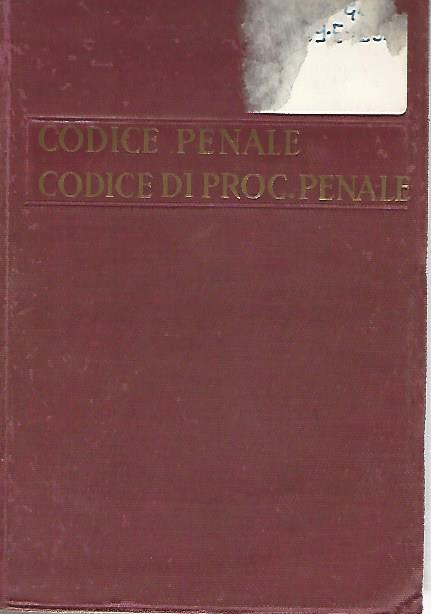 Codice penale. Codice di procedura penale - copertina
