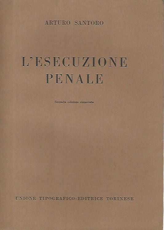 L'esecuzione penale - copertina