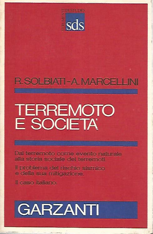 Terremoto e società - copertina