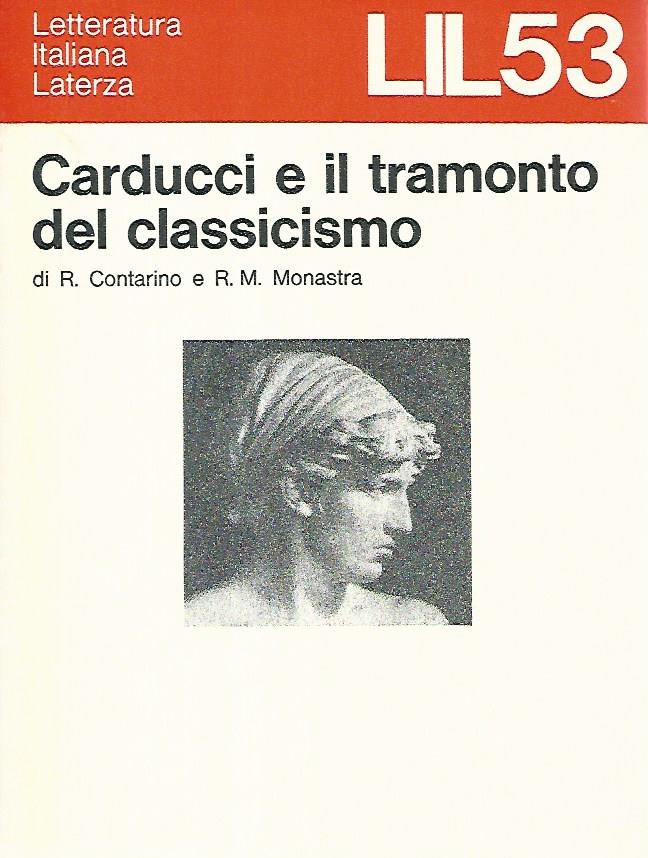 Carducci e il tramonto del classicismo - copertina