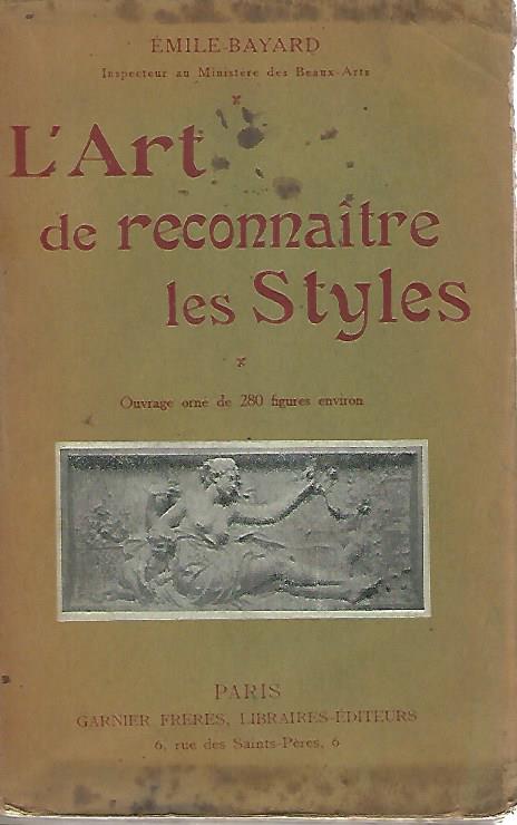L'art de reconnaitre les styles - copertina
