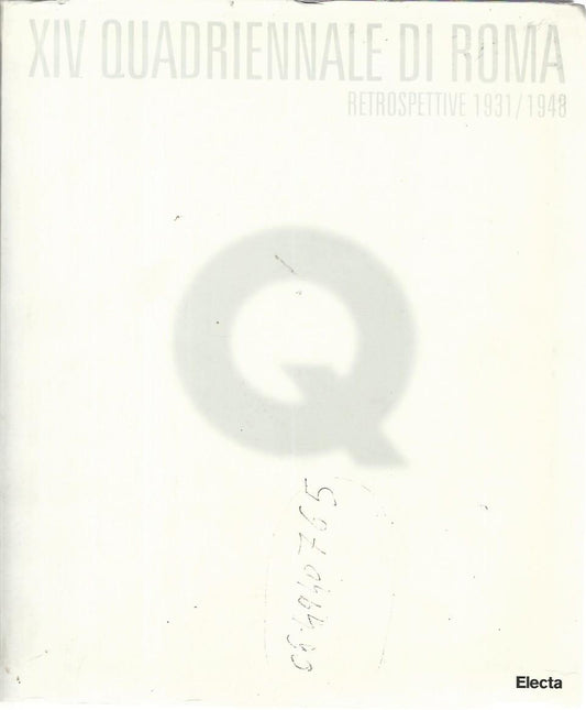 XIV quadriennale di Roma. Restrospettive 1931/1948 - copertina