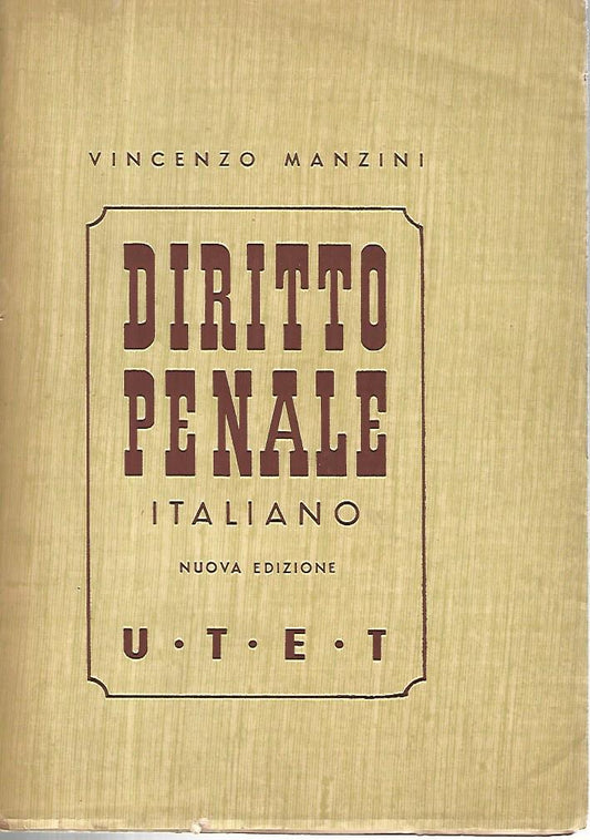 Diritto penale italiano. Volume X - copertina
