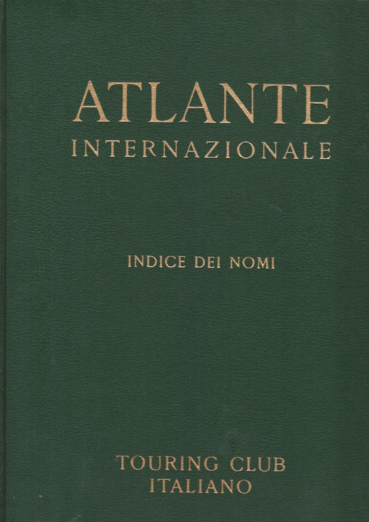 Atlante internazionale + indice dei nomi - copertina